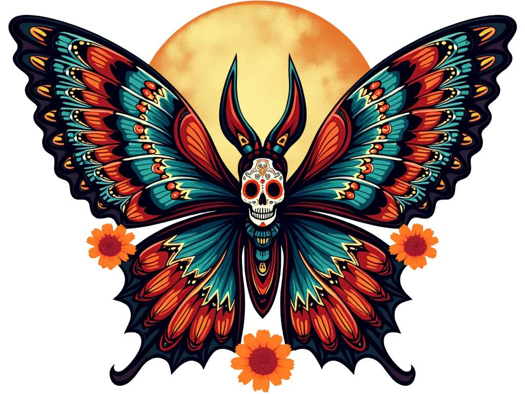 Fusion: Huichol x Day of the Dead