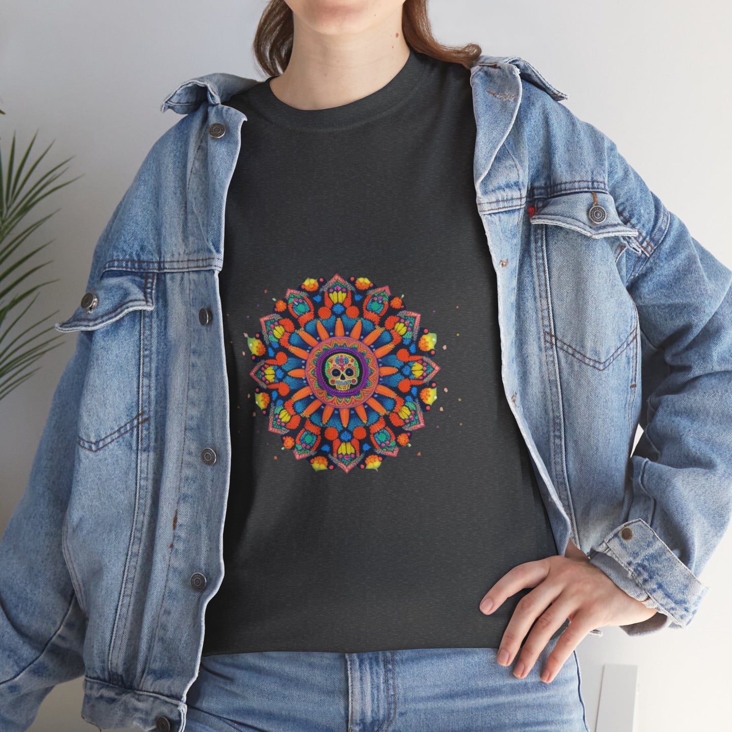 Cosmic Spirits: Huichol x Day of the Dead T-Shirt | Fusion Collection P16