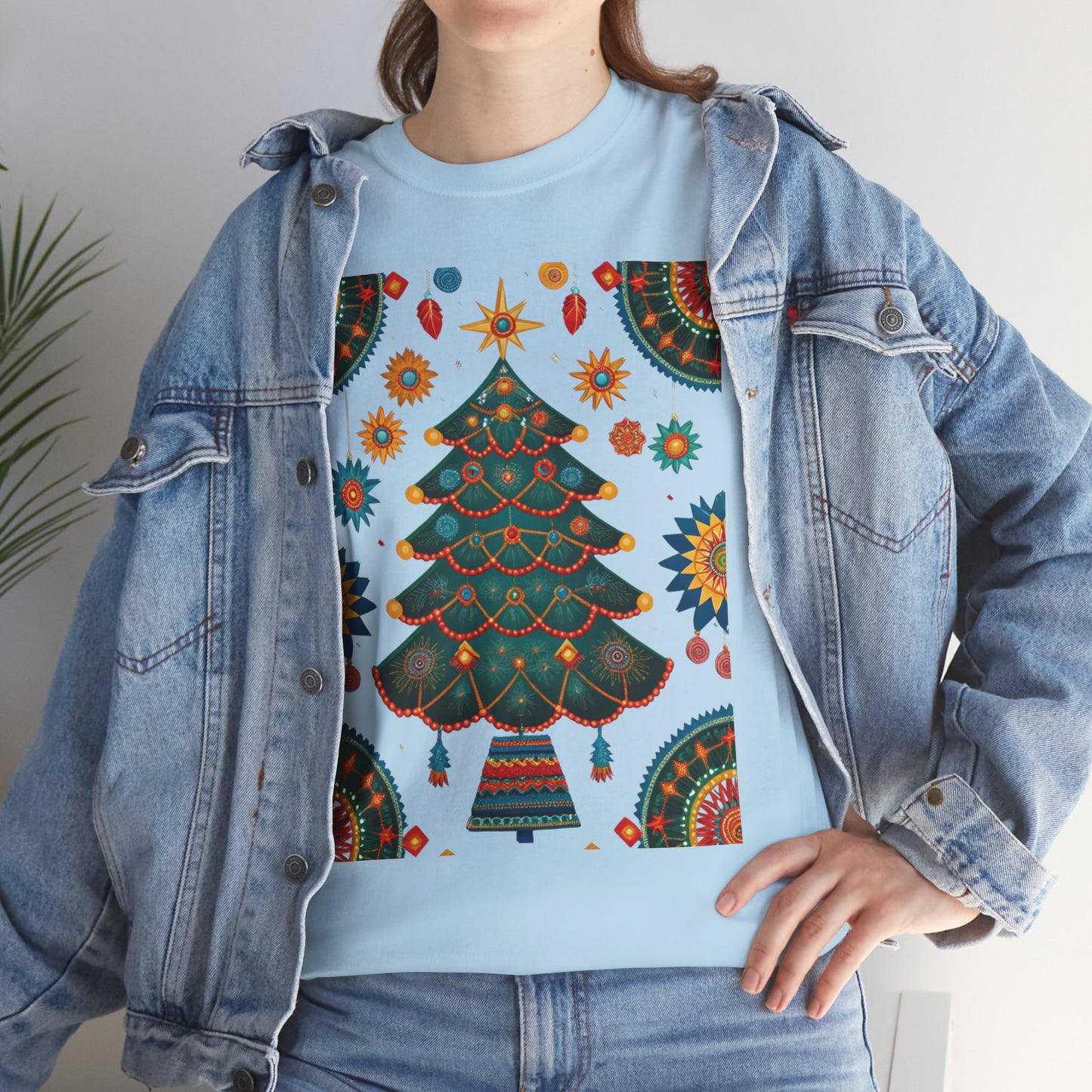 Huichol Dreamcatcher Christmas T-Shirt | Huichol Holiday Magic Collection PL4