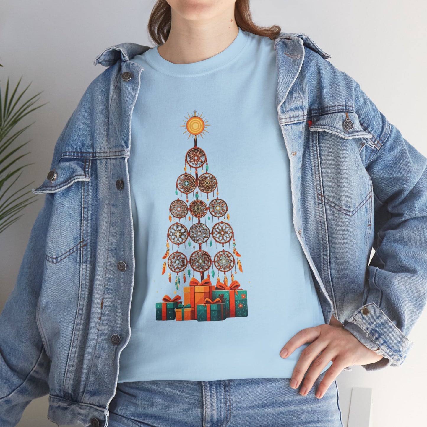 Huichol Dreamcatcher Christmas T-Shirt | Huichol Holiday Magic Collection IFX3