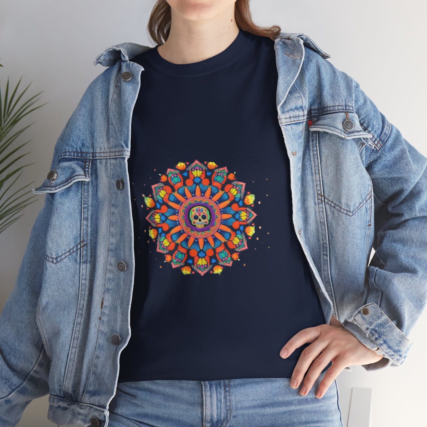 Cosmic Spirits: Huichol x Day of the Dead T-Shirt | Fusion Collection P16