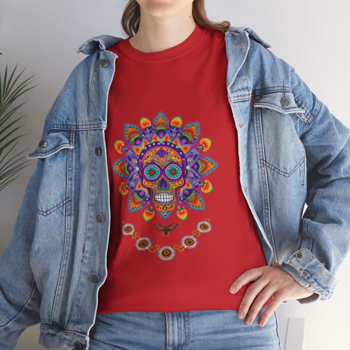 Cosmic Spirits: Huichol x Day of the Dead T-Shirt | Fusion Collection P11