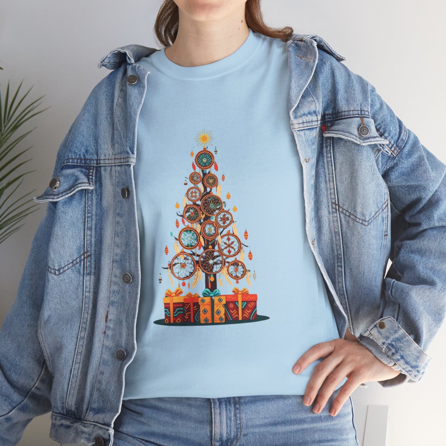 Huichol Dreamcatcher Christmas T-Shirt | Huichol Holiday Magic Collection IFX2