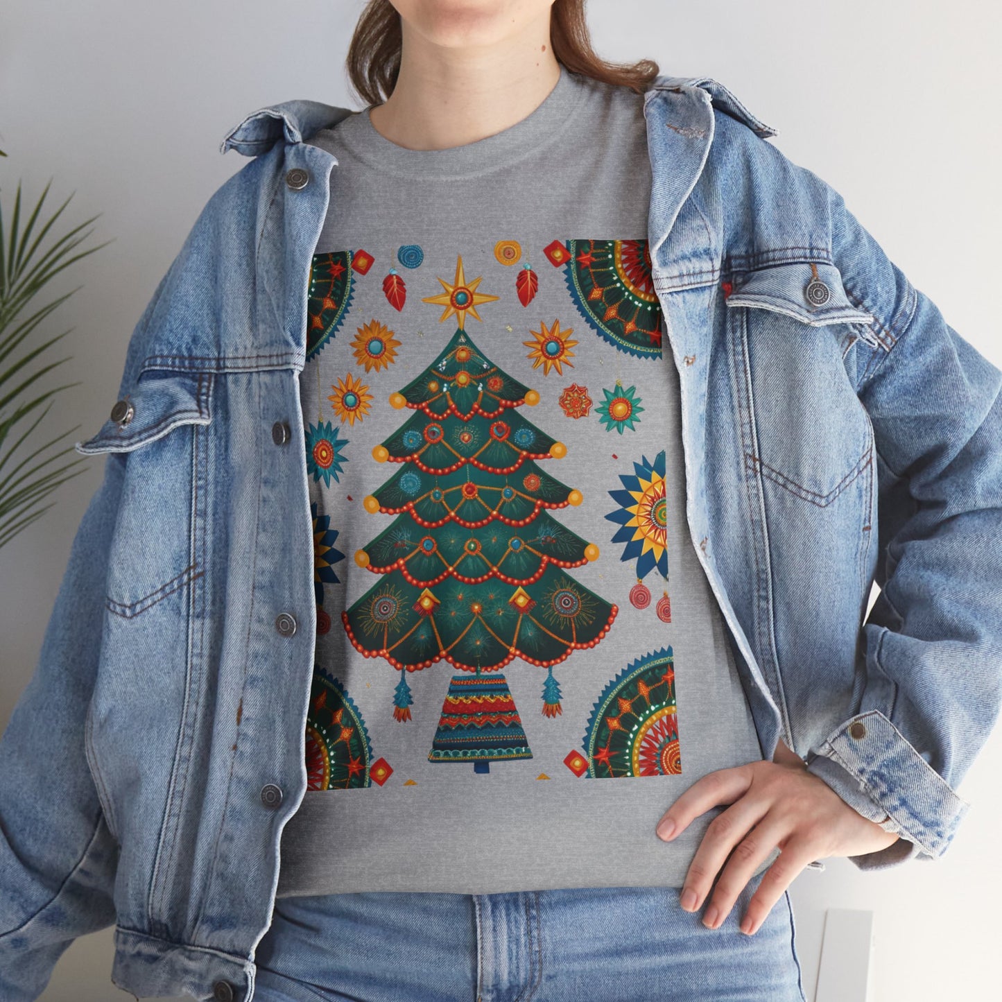 Huichol Dreamcatcher Christmas T-Shirt | Huichol Holiday Magic Collection PL4