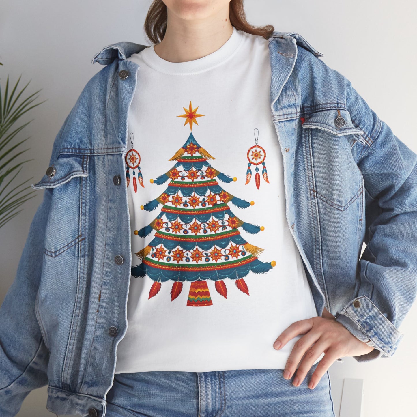 Huichol Dreamcatcher Christmas T-Shirt | Huichol Holiday Magic Collection PL3