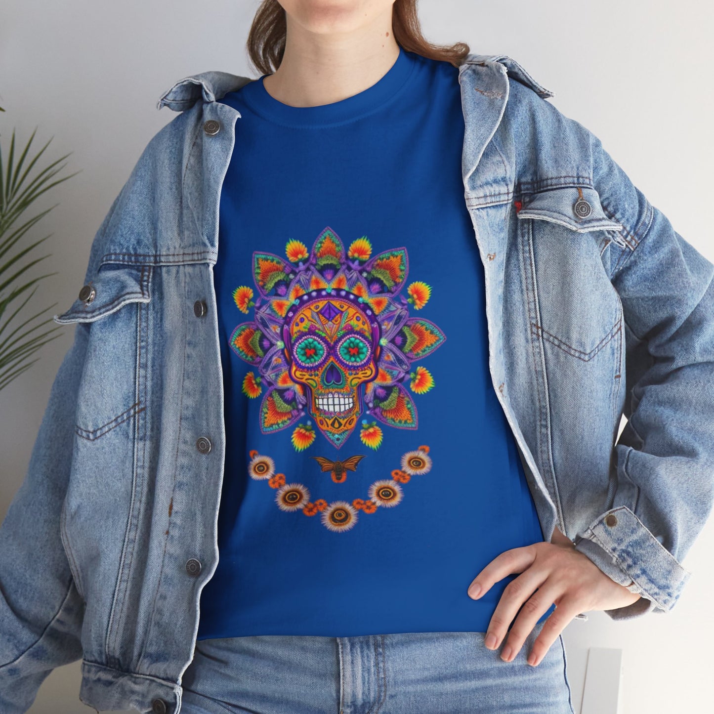 Cosmic Spirits: Huichol x Day of the Dead T-Shirt | Fusion Collection P11