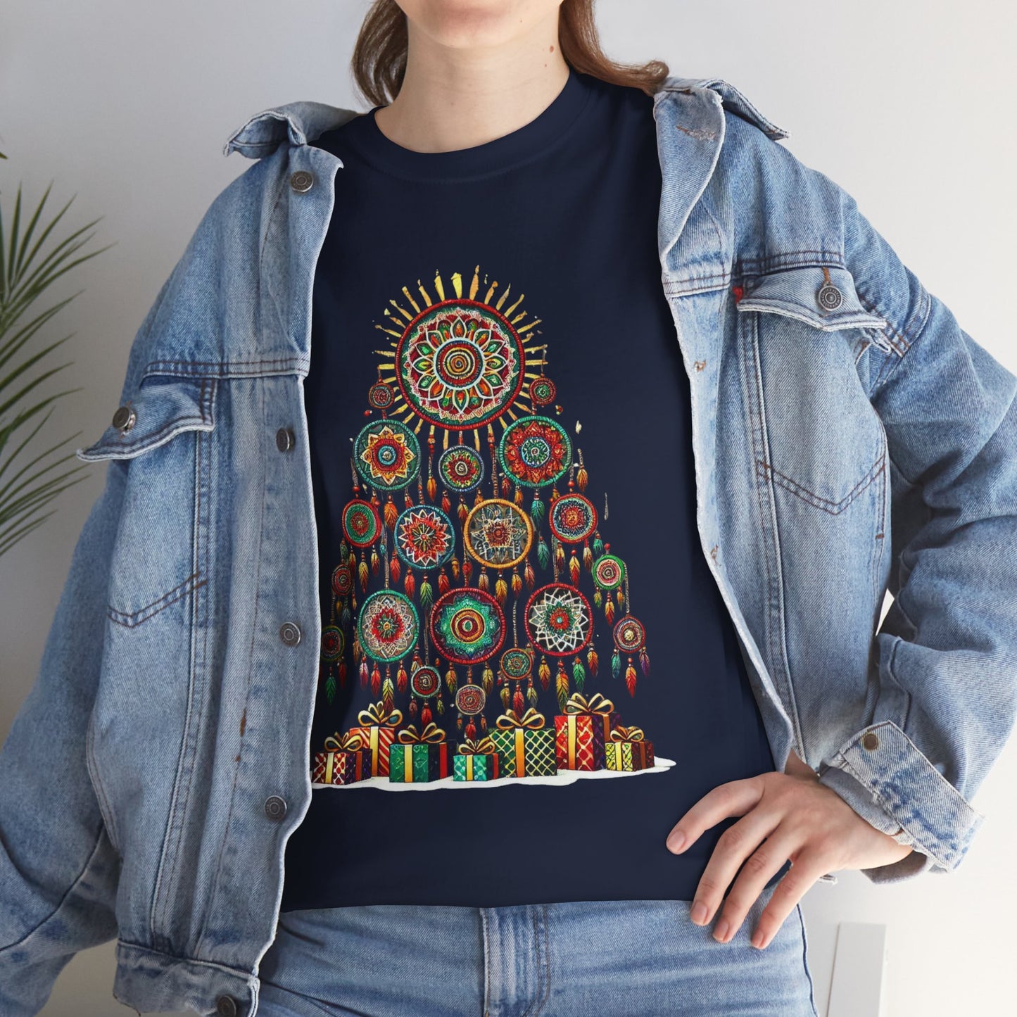 Huichol Dreamcatcher Christmas T-Shirt | Huichol Holiday Magic Collection CG0