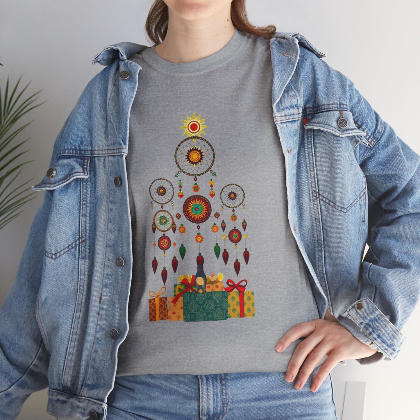 Huichol Dreamcatcher Christmas T-Shirt | Huichol Holiday Magic Collection BS0