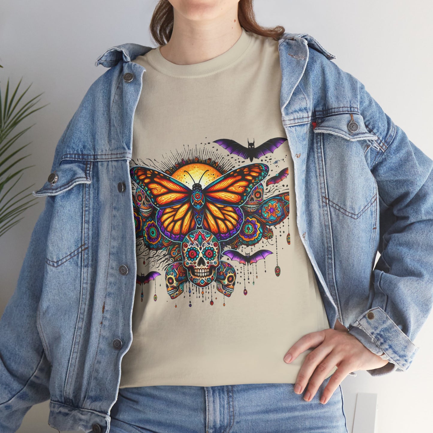 Cosmic Spirits: Huichol x Day of the Dead T-Shirt | Fusion Collection CG2