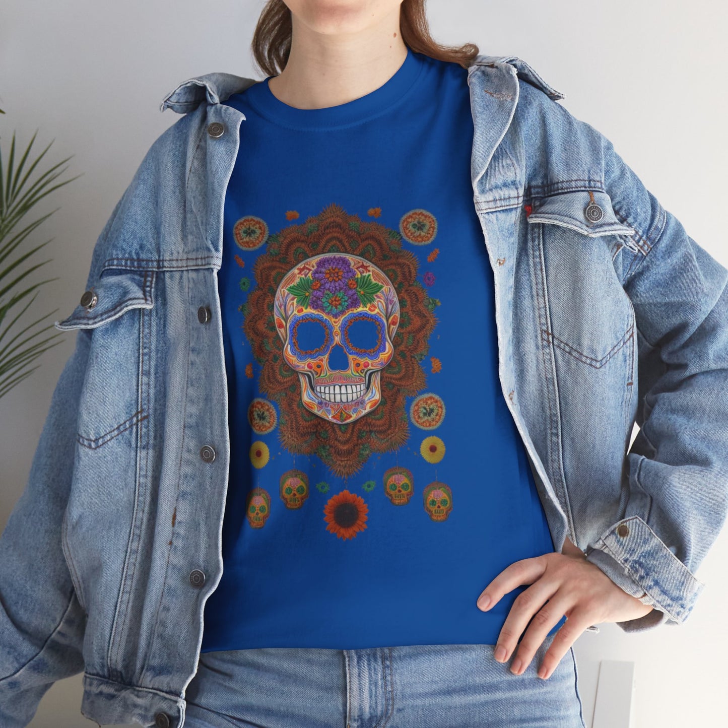 Cosmic Spirits: Huichol x Day of the Dead T-Shirt | Fusion Collection P19