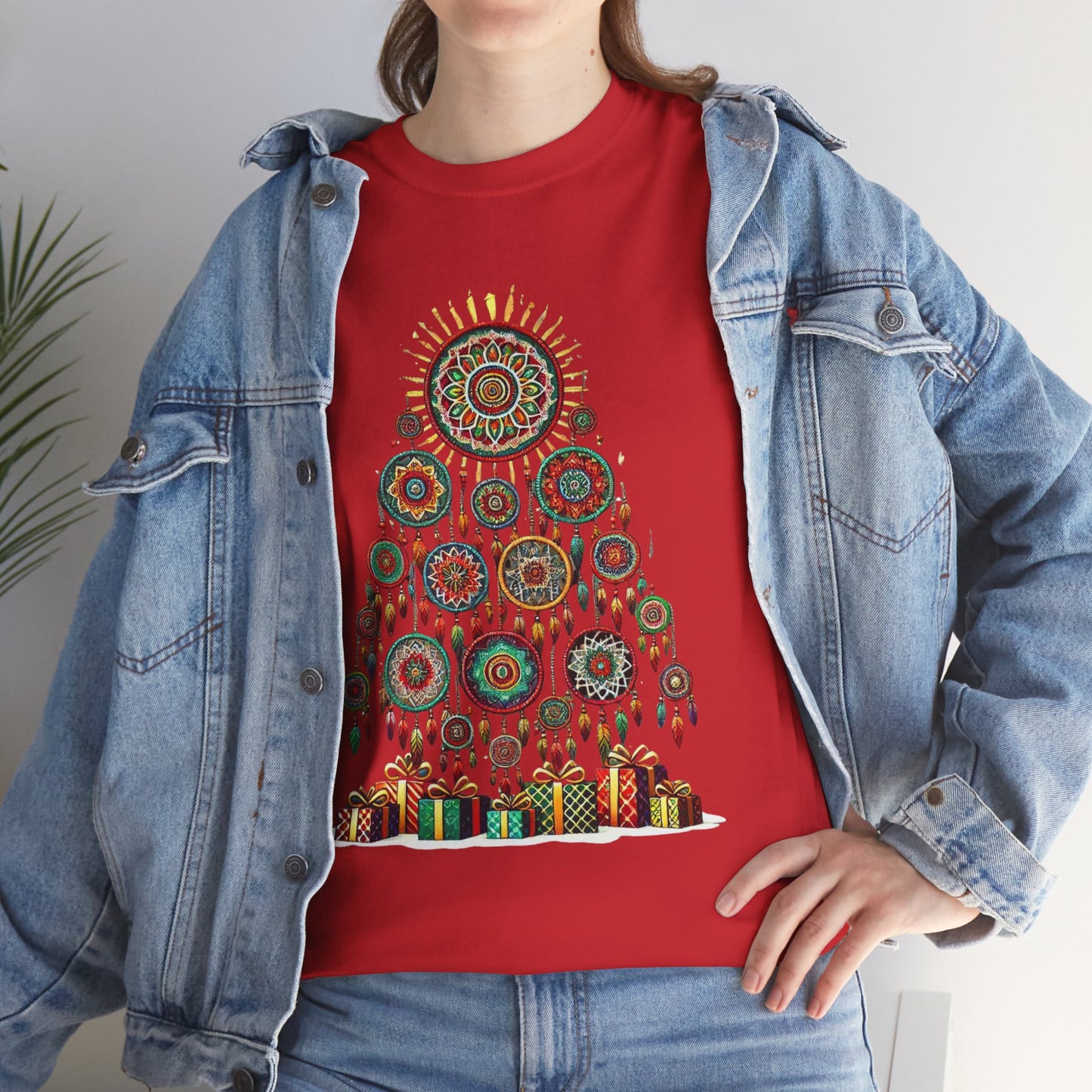 Huichol Dreamcatcher Christmas T-Shirt | Huichol Holiday Magic Collection CG0