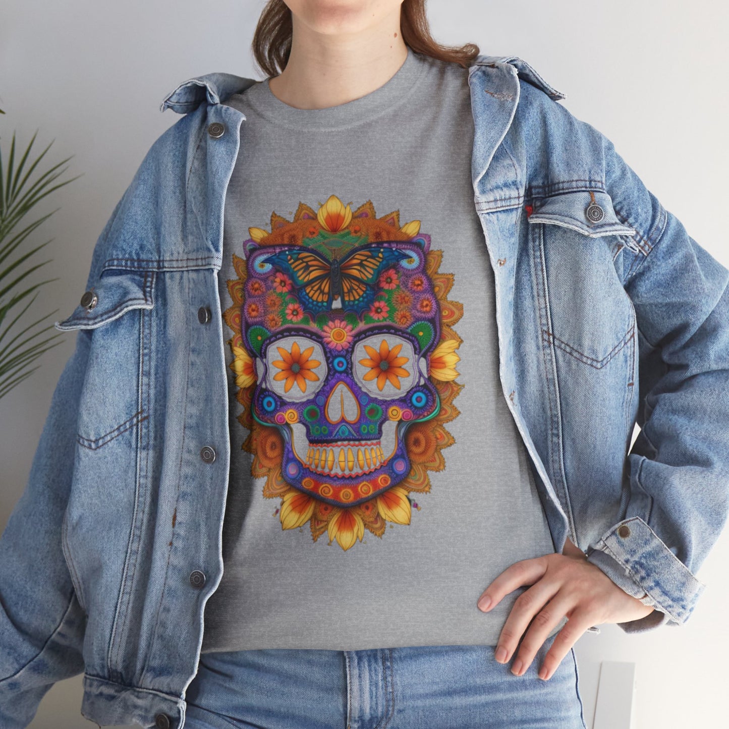 Cosmic Spirits: Huichol x Day of the Dead T-Shirt | Fusion Collection P10