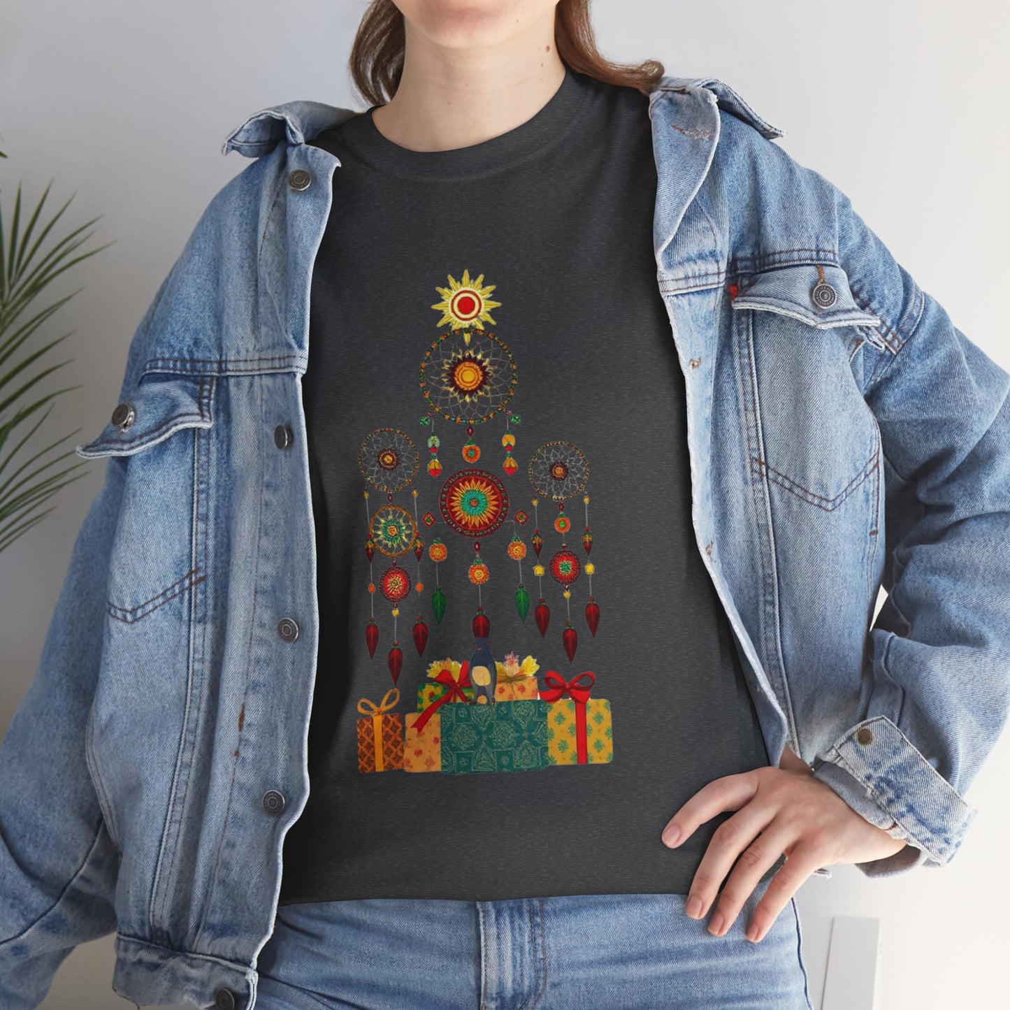 Huichol Dreamcatcher Christmas T-Shirt | Huichol Holiday Magic Collection BS0