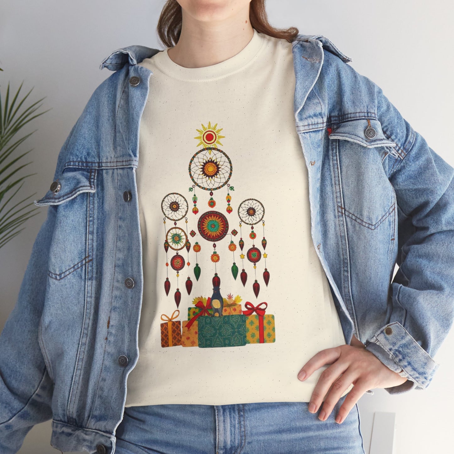 Huichol Dreamcatcher Christmas T-Shirt | Huichol Holiday Magic Collection BS0