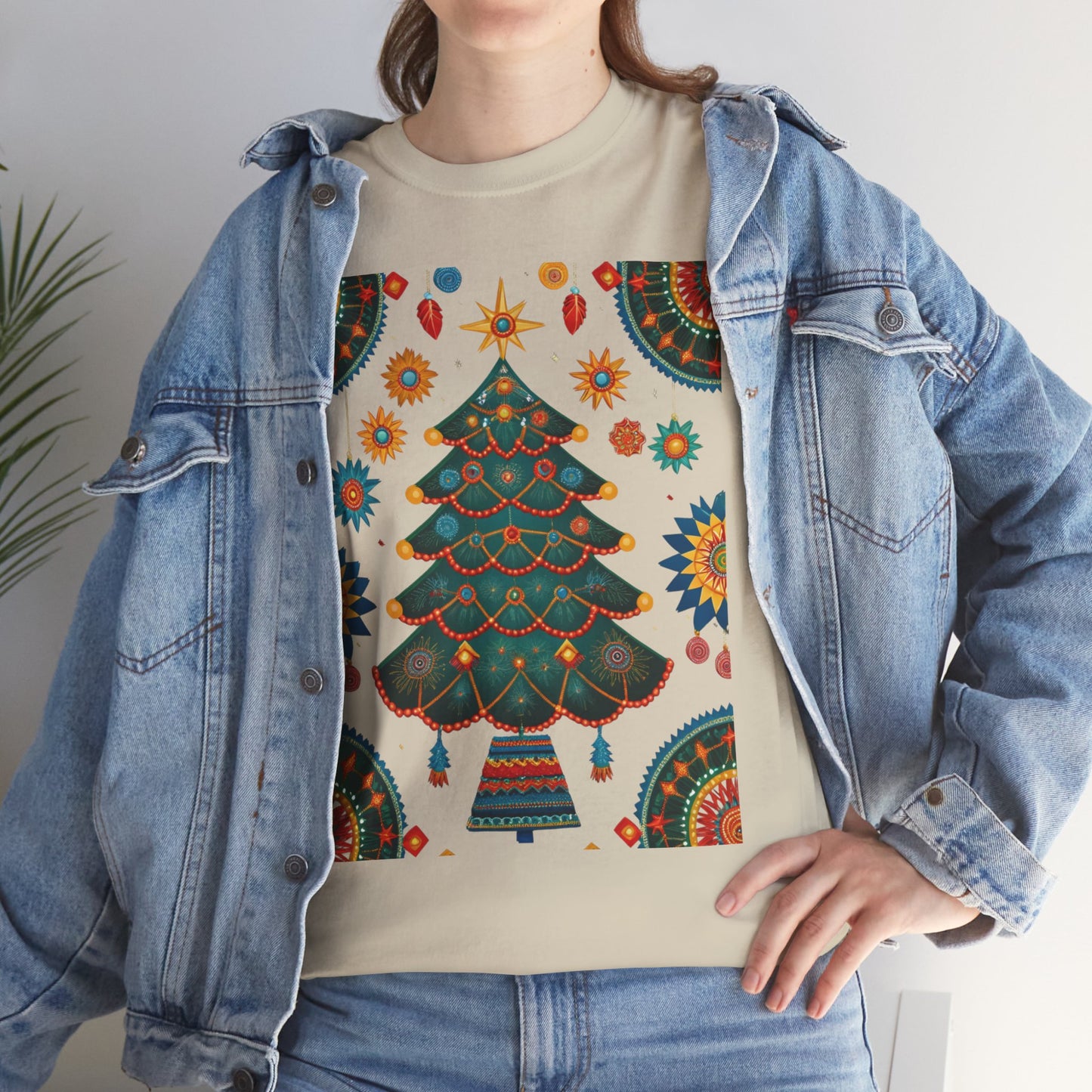 Huichol Dreamcatcher Christmas T-Shirt | Huichol Holiday Magic Collection PL4