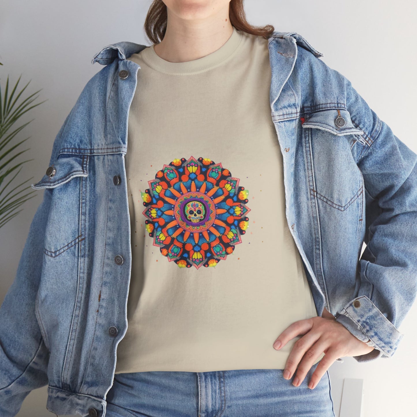 Cosmic Spirits: Huichol x Day of the Dead T-Shirt | Fusion Collection P16