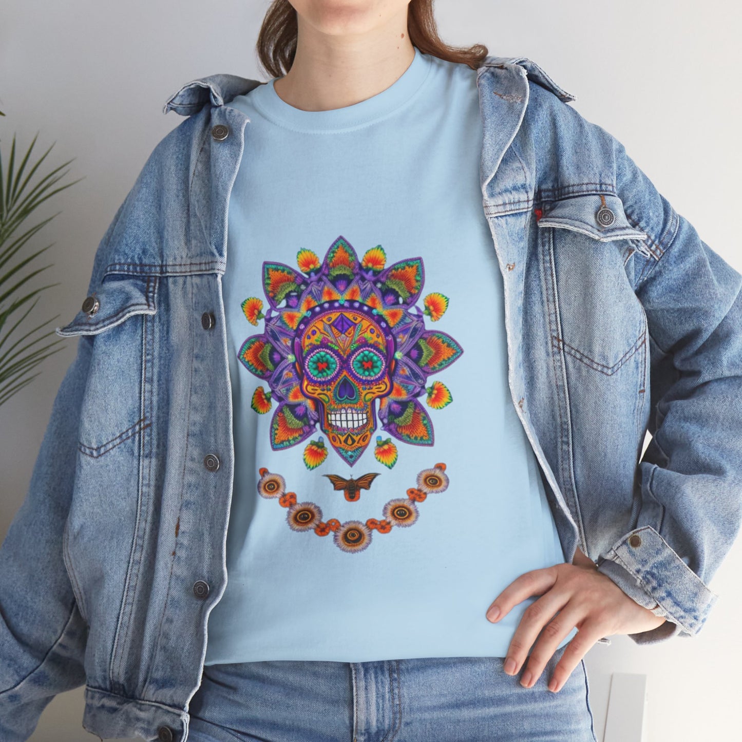 Cosmic Spirits: Huichol x Day of the Dead T-Shirt | Fusion Collection P11