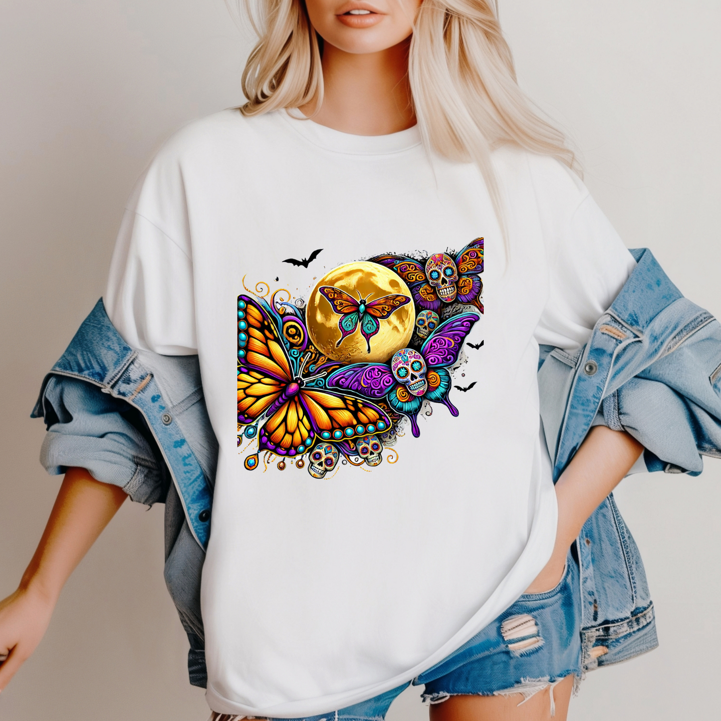 Cosmic Spirits: Huichol x Day of the Dead T-Shirt | Fusion Collection CG1