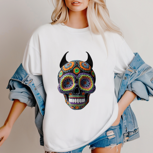 Cosmic Spirits: Huichol x Day of the Dead T-Shirt | Fusion Collection P1