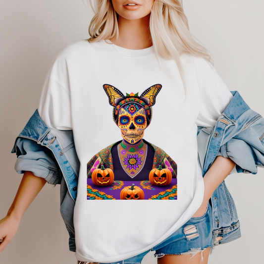 Cosmic Spirits: Huichol x Day of the Dead T-Shirt | Fusion Collection P12