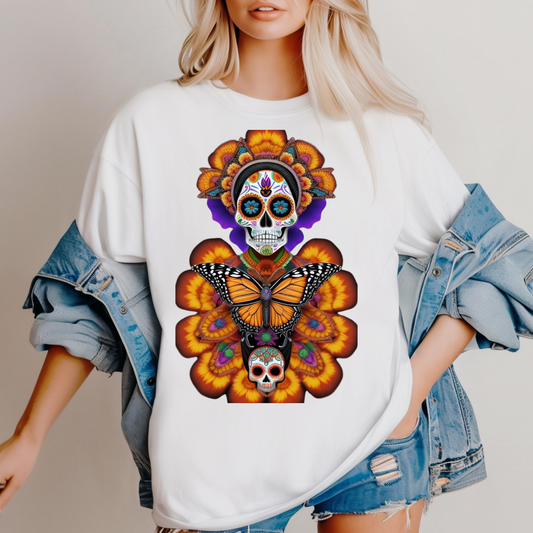 Cosmic Spirits: Huichol x Day of the Dead T-Shirt | Fusion Collection P18