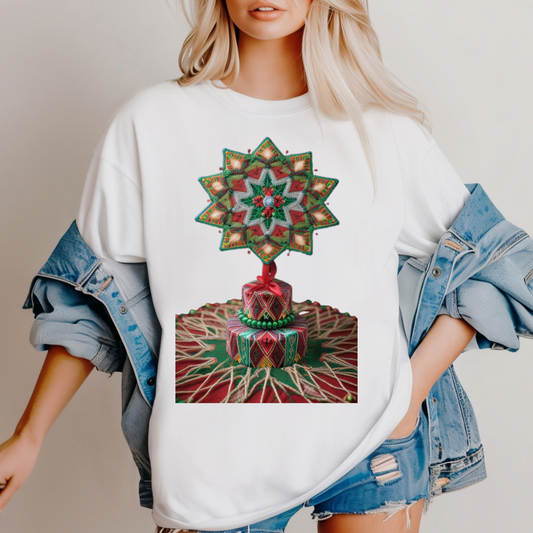 Huichol Dreamcatcher Christmas T-Shirt | Huichol Holiday Magic Collection P3