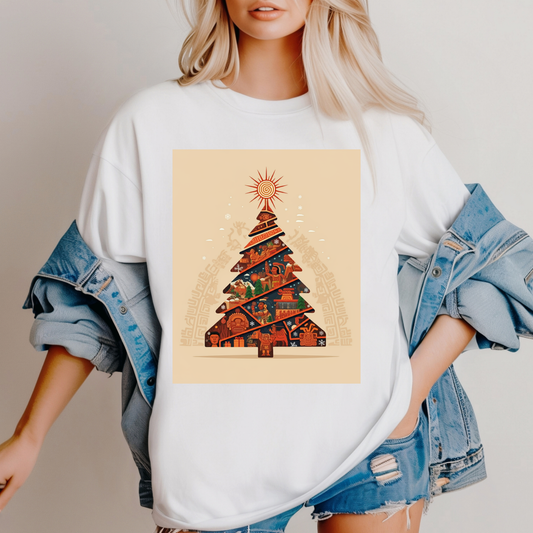 Cultural Fusion Christmas T-Shirt | Festive Fusion Collection IFX8