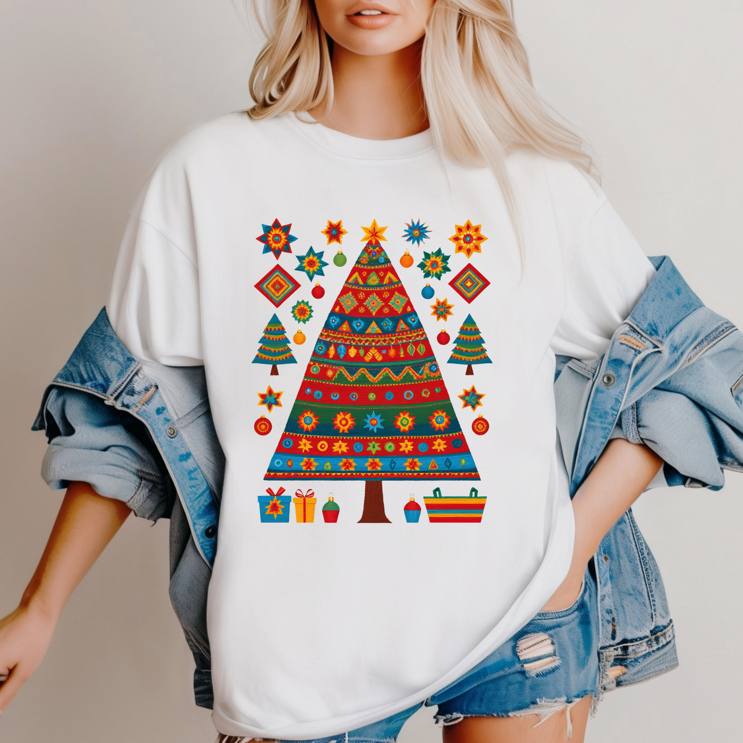 Cultural Fusion Christmas T-Shirt | Festive Fusion Collection PL0