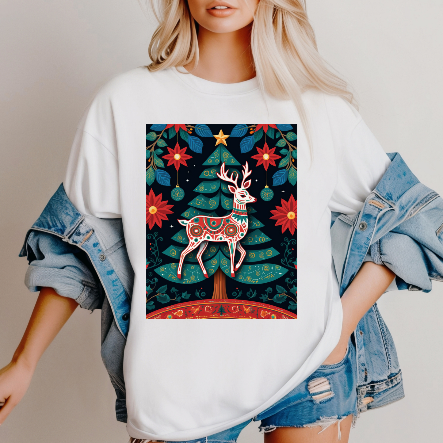 Cultural Fusion Christmas T-Shirt | Festive Fusion Collection PL7