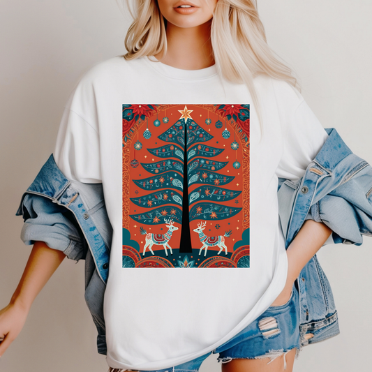 Cultural Fusion Christmas T-Shirt | Festive Fusion Collection PL8