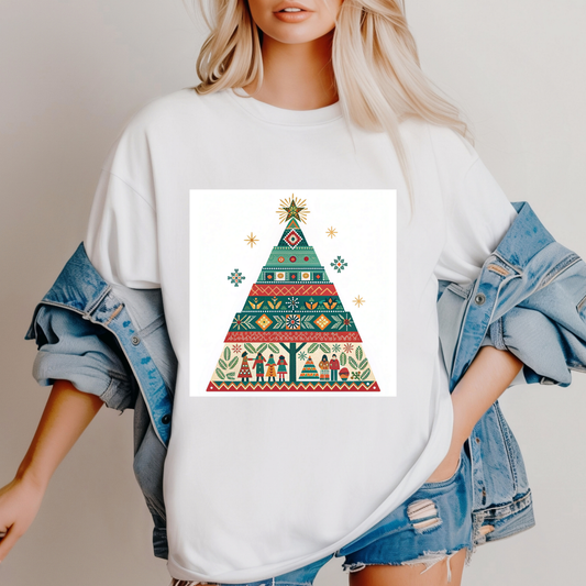 Cultural Fusion Christmas T-Shirt | Festive Fusion Collection R0