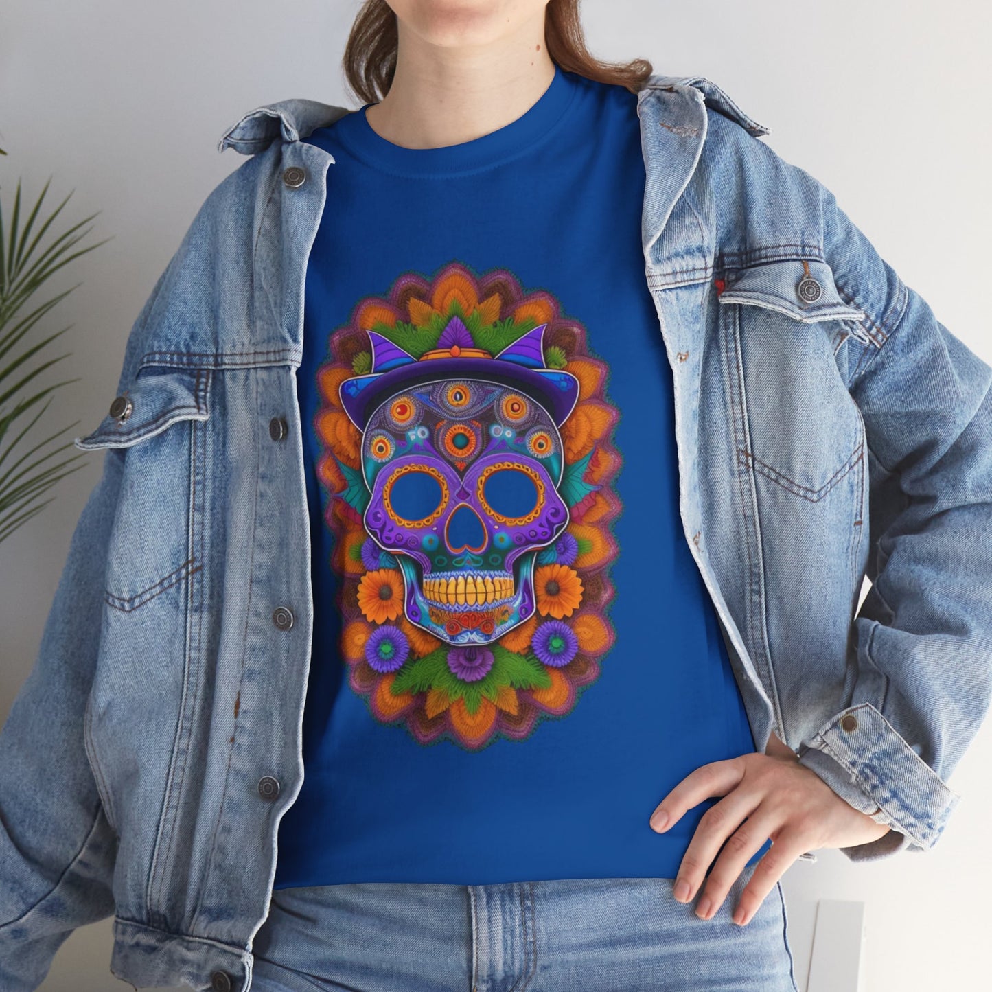 Cosmic Spirits: Huichol x Day of the Dead T-Shirt | Fusion Collection NS1