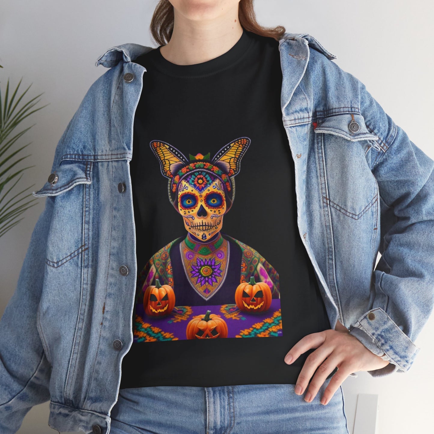 Cosmic Spirits: Huichol x Day of the Dead T-Shirt | Fusion Collection P12