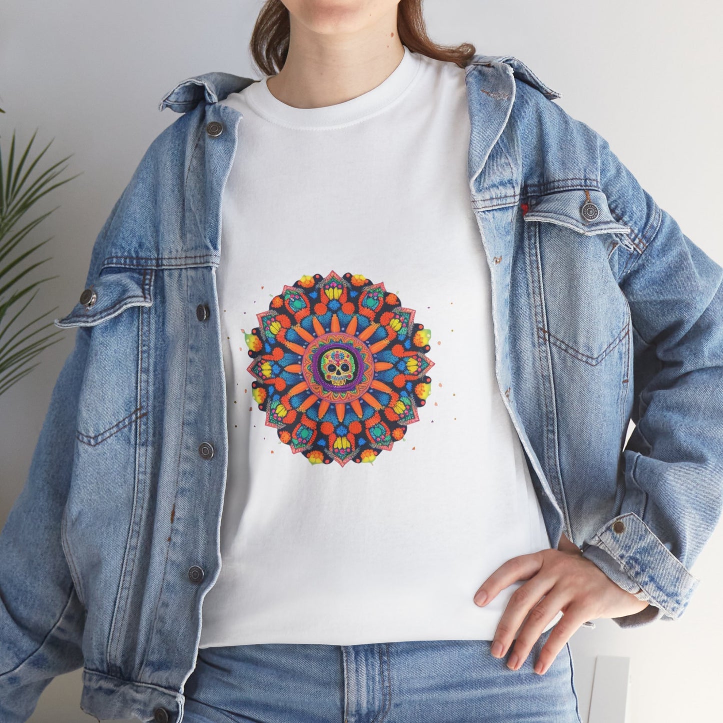 Cosmic Spirits: Huichol x Day of the Dead T-Shirt | Fusion Collection P16