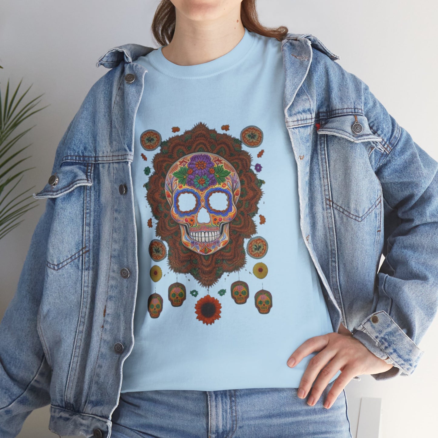 Cosmic Spirits: Huichol x Day of the Dead T-Shirt | Fusion Collection P19