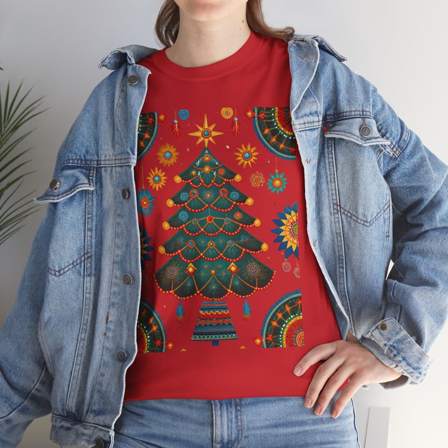 Huichol Dreamcatcher Christmas T-Shirt | Huichol Holiday Magic Collection PL4