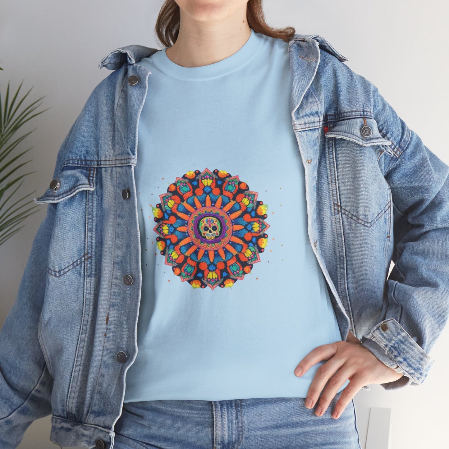 Cosmic Spirits: Huichol x Day of the Dead T-Shirt | Fusion Collection P16