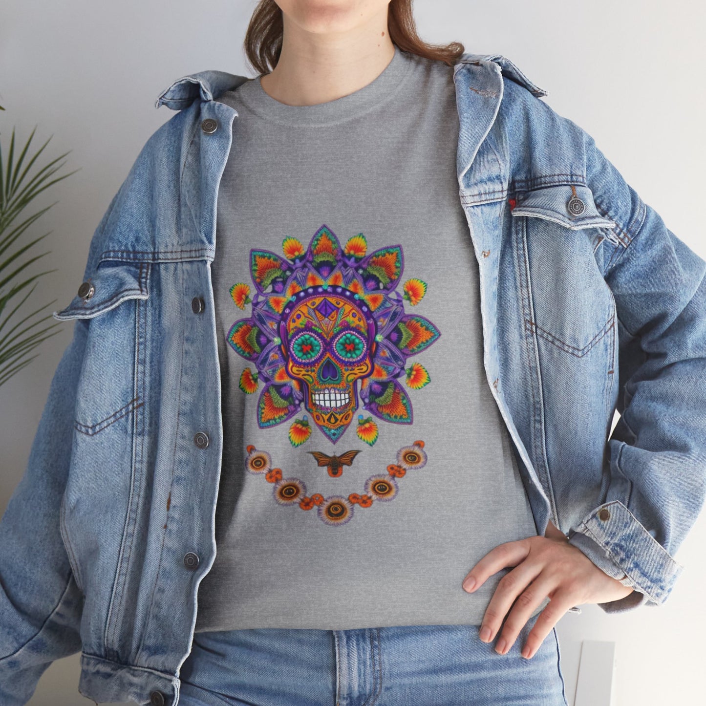 Cosmic Spirits: Huichol x Day of the Dead T-Shirt | Fusion Collection P11