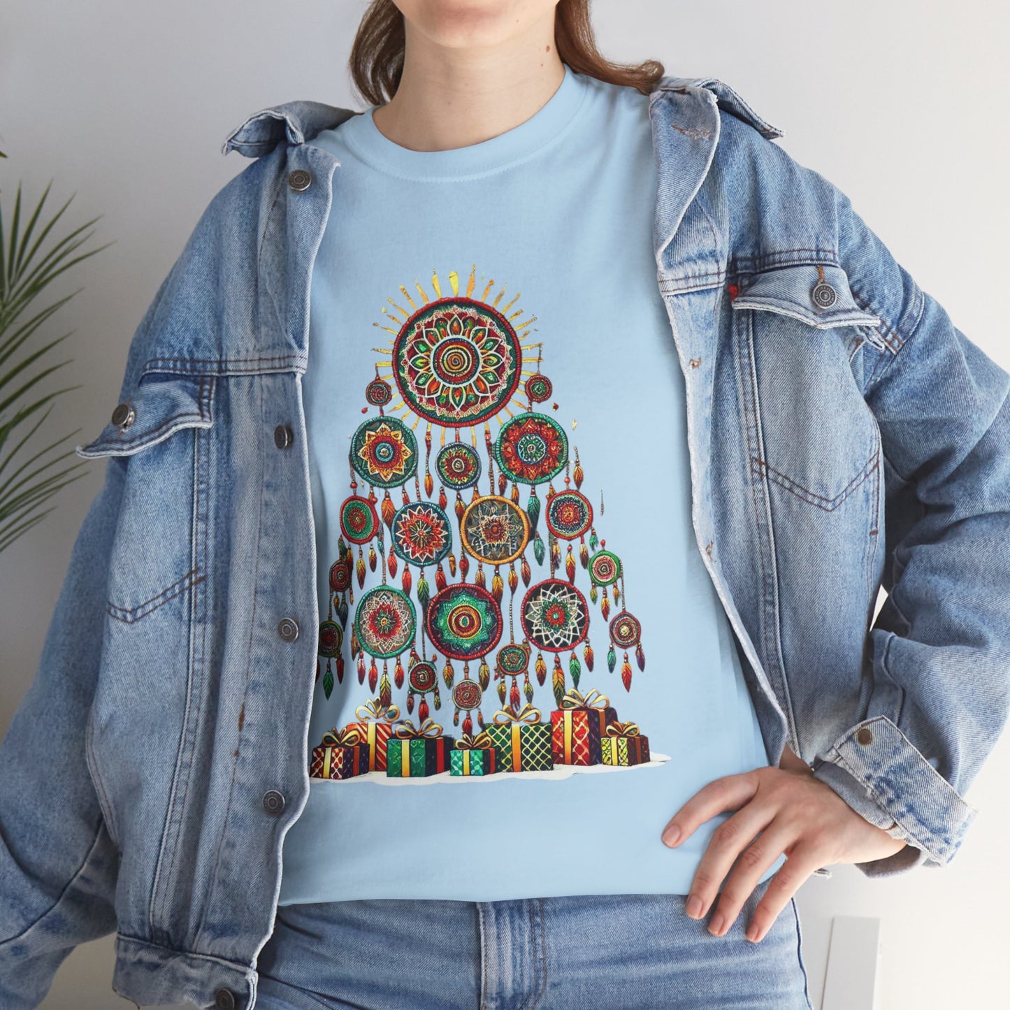 Huichol Dreamcatcher Christmas T-Shirt | Huichol Holiday Magic Collection CG0