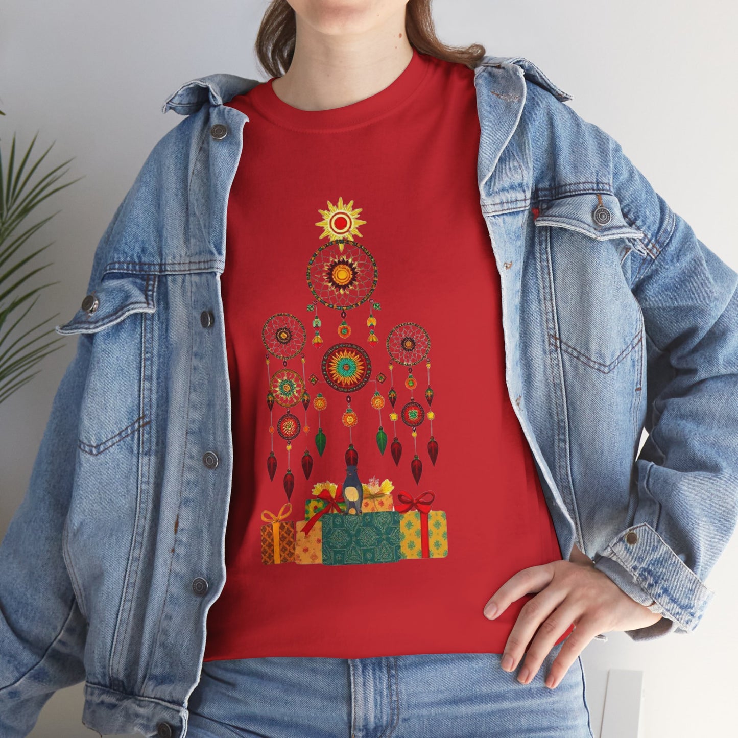 Huichol Dreamcatcher Christmas T-Shirt | Huichol Holiday Magic Collection BS0