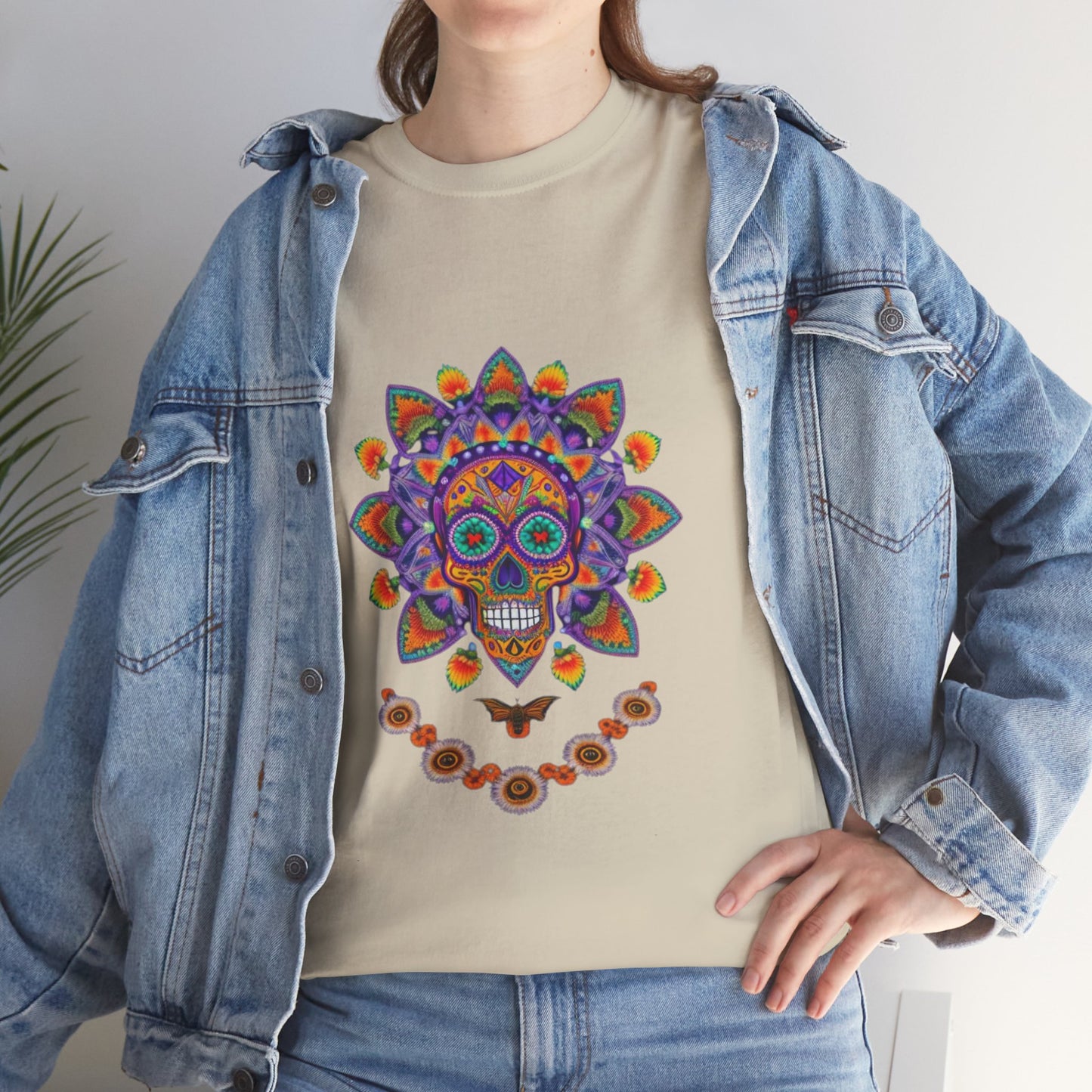 Cosmic Spirits: Huichol x Day of the Dead T-Shirt | Fusion Collection P11