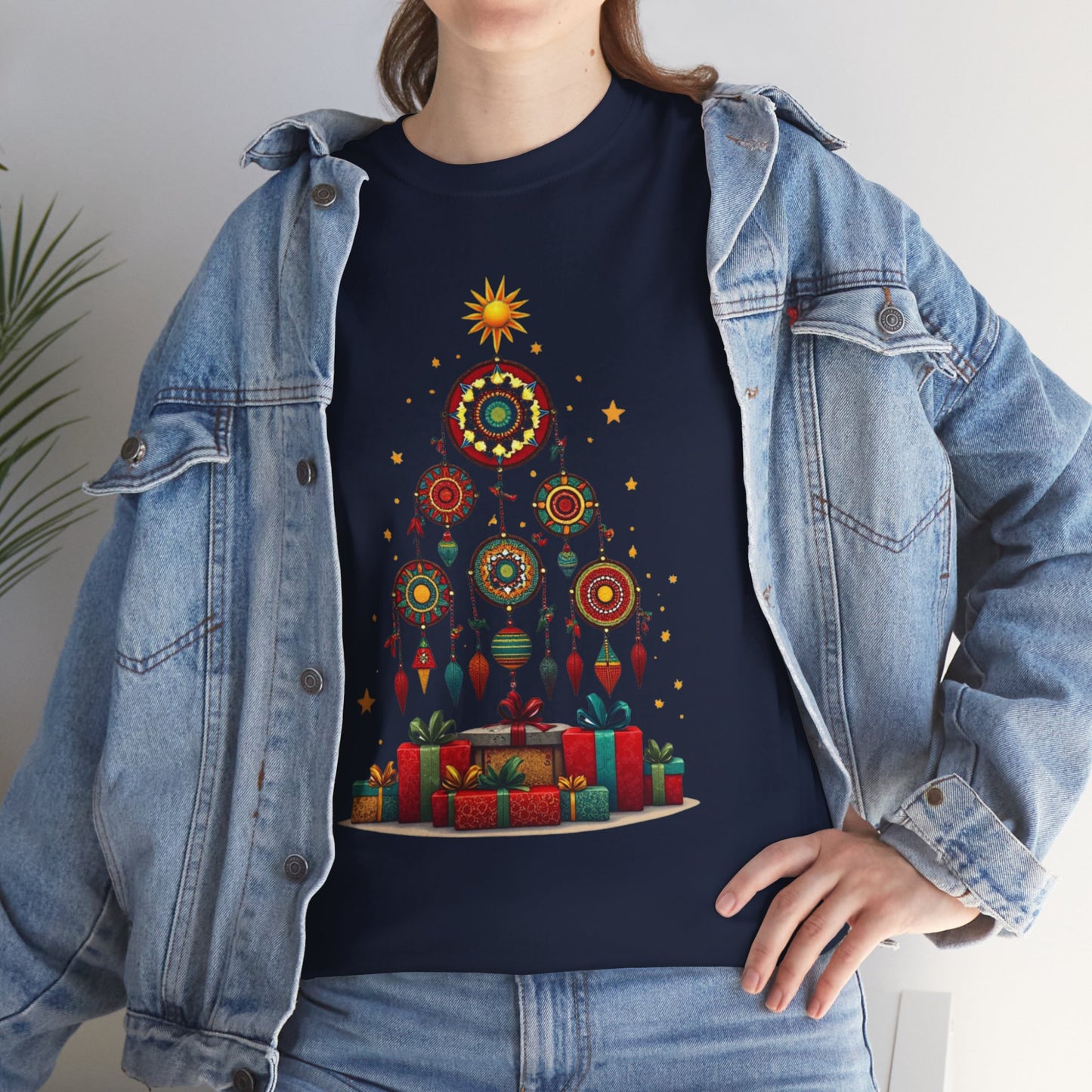 Huichol Dreamcatcher Christmas T-Shirt | Huichol Holiday Magic Collection PP0