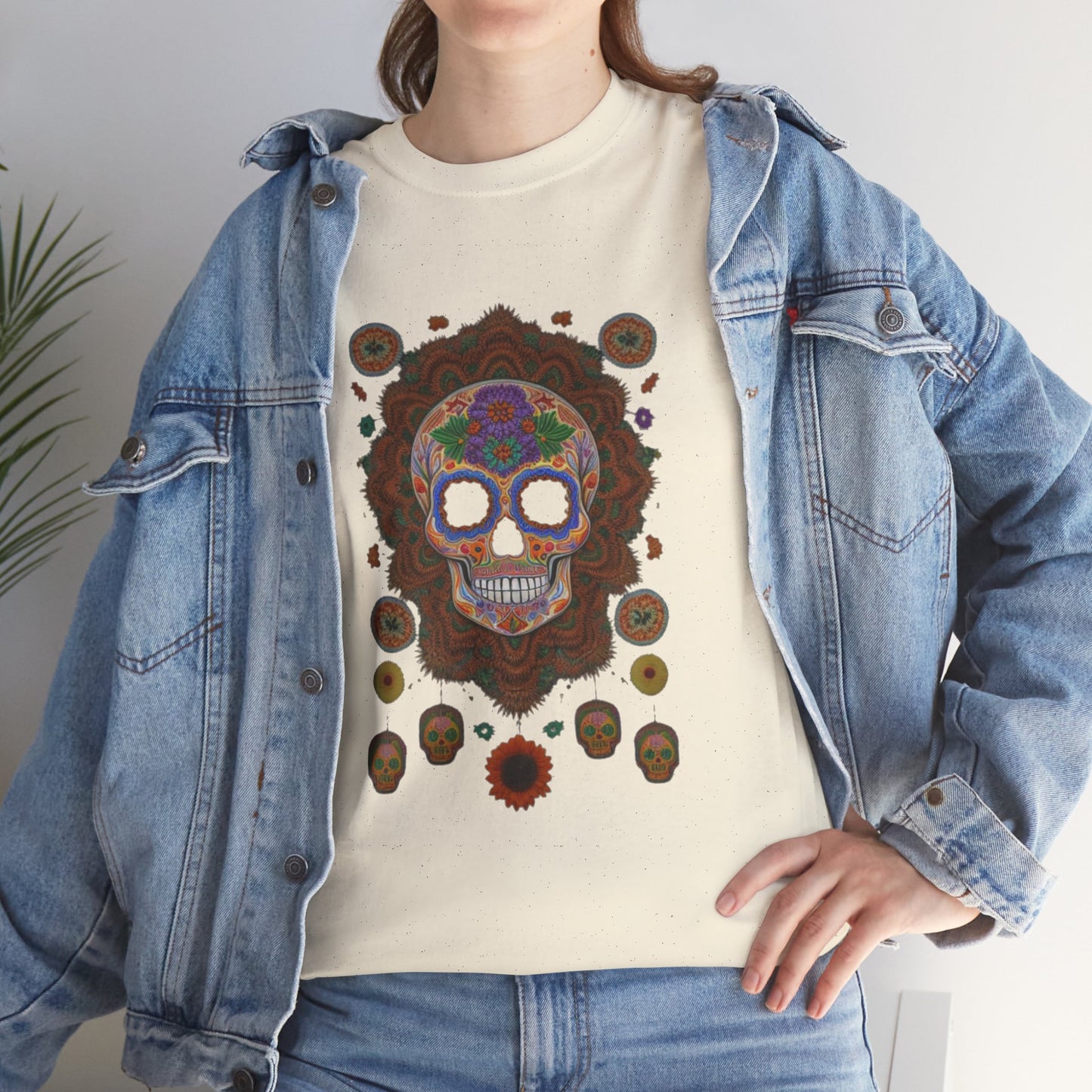 Cosmic Spirits: Huichol x Day of the Dead T-Shirt | Fusion Collection P19