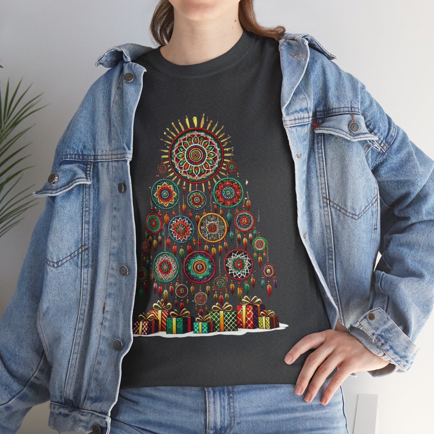 Huichol Dreamcatcher Christmas T-Shirt | Huichol Holiday Magic Collection CG0