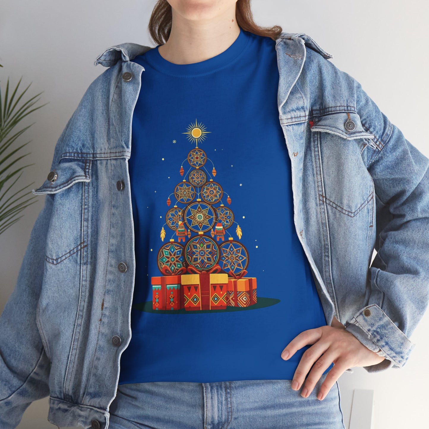 Huichol Dreamcatcher Christmas T-Shirt | Huichol Holiday Magic Collection IFX1