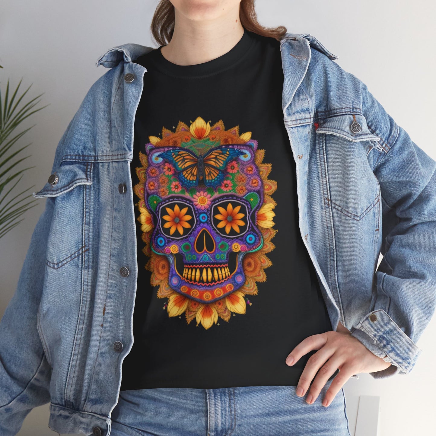 Cosmic Spirits: Huichol x Day of the Dead T-Shirt | Fusion Collection P10