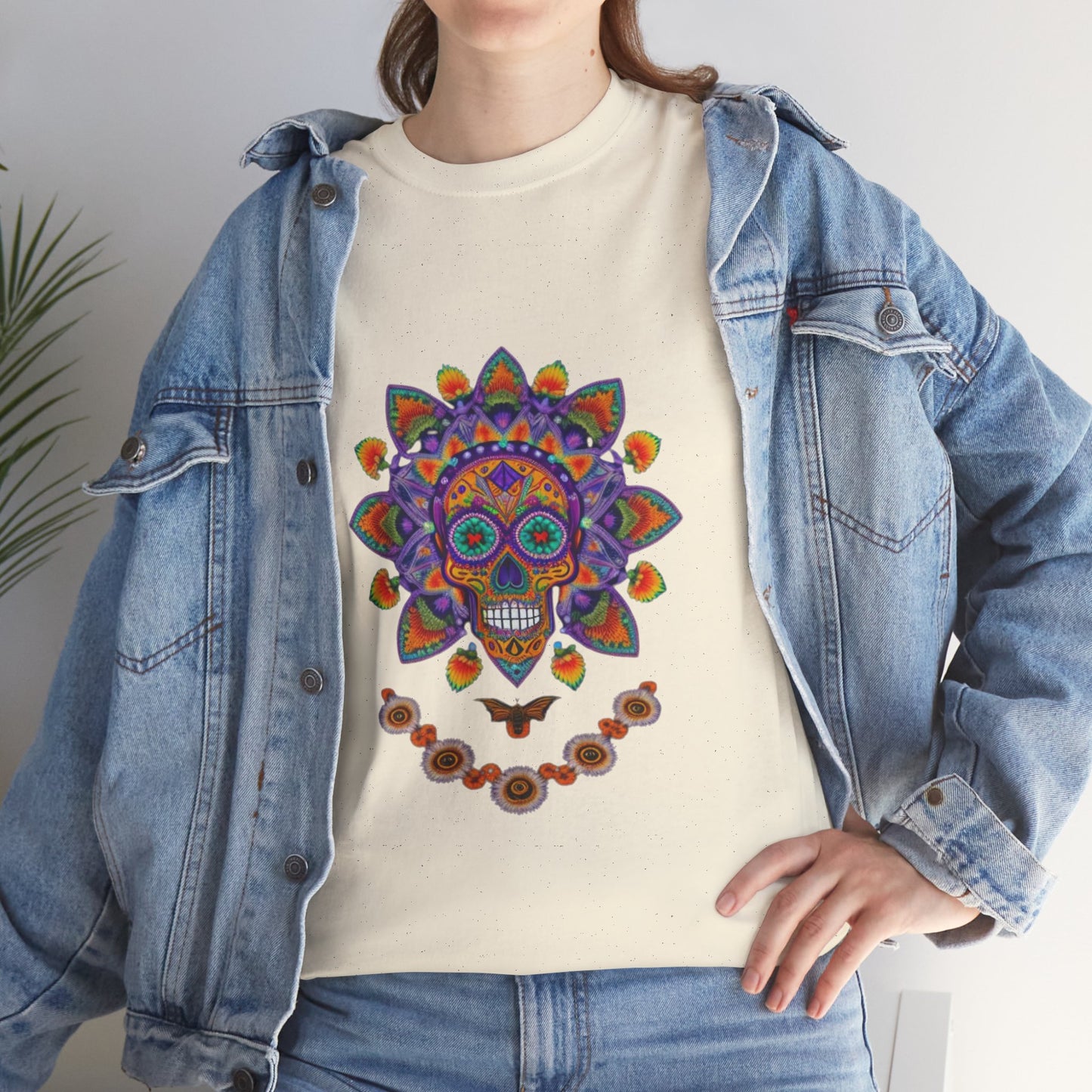 Cosmic Spirits: Huichol x Day of the Dead T-Shirt | Fusion Collection P11