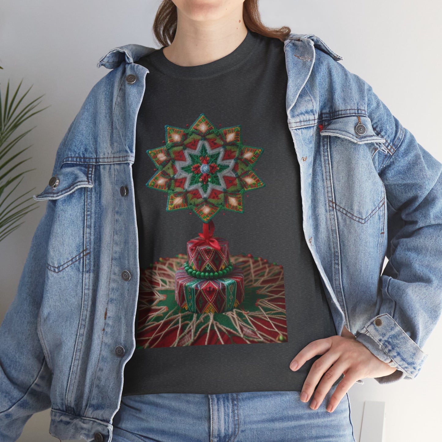 Huichol Dreamcatcher Christmas T-Shirt | Huichol Holiday Magic Collection P3