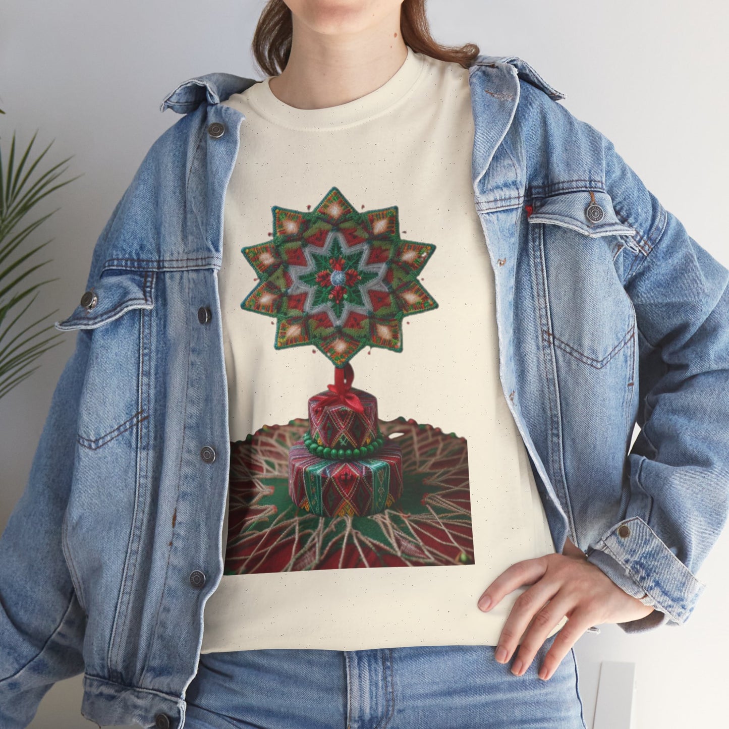 Huichol Dreamcatcher Christmas T-Shirt | Huichol Holiday Magic Collection P3