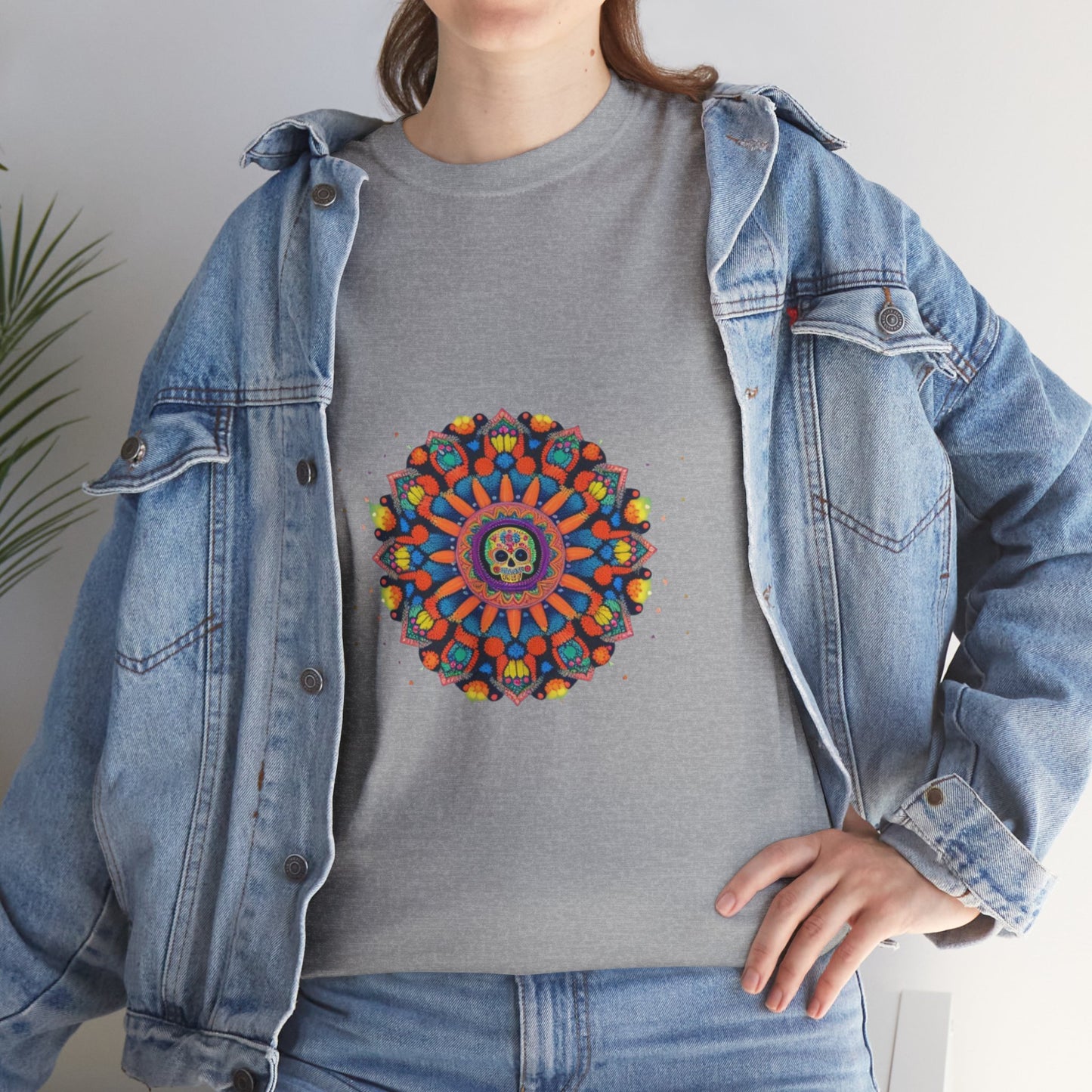 Cosmic Spirits: Huichol x Day of the Dead T-Shirt | Fusion Collection P16